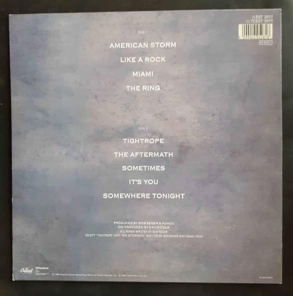 Bob Seger & The Silver Bullet Band - Like A Rock LP Record