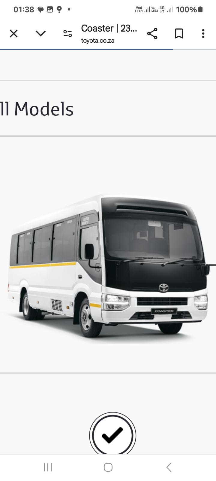 TOYOTA COASTER BUS ( NEW) Coaster bus 2022 model with only 56000 kilos, 4.0d ,