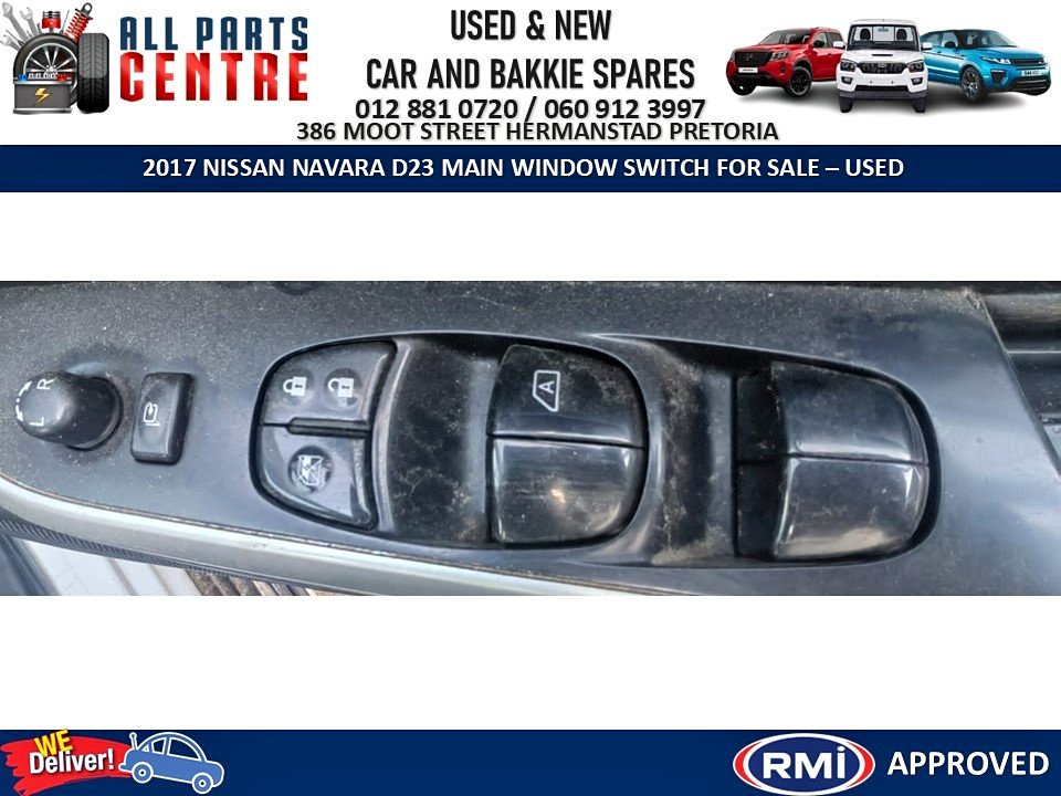 Nissan Navara D23 Main Window Switch for sale – Used - Private Seller Nissan Navara D23 Main Window Switch for sale – Used - Private Seller