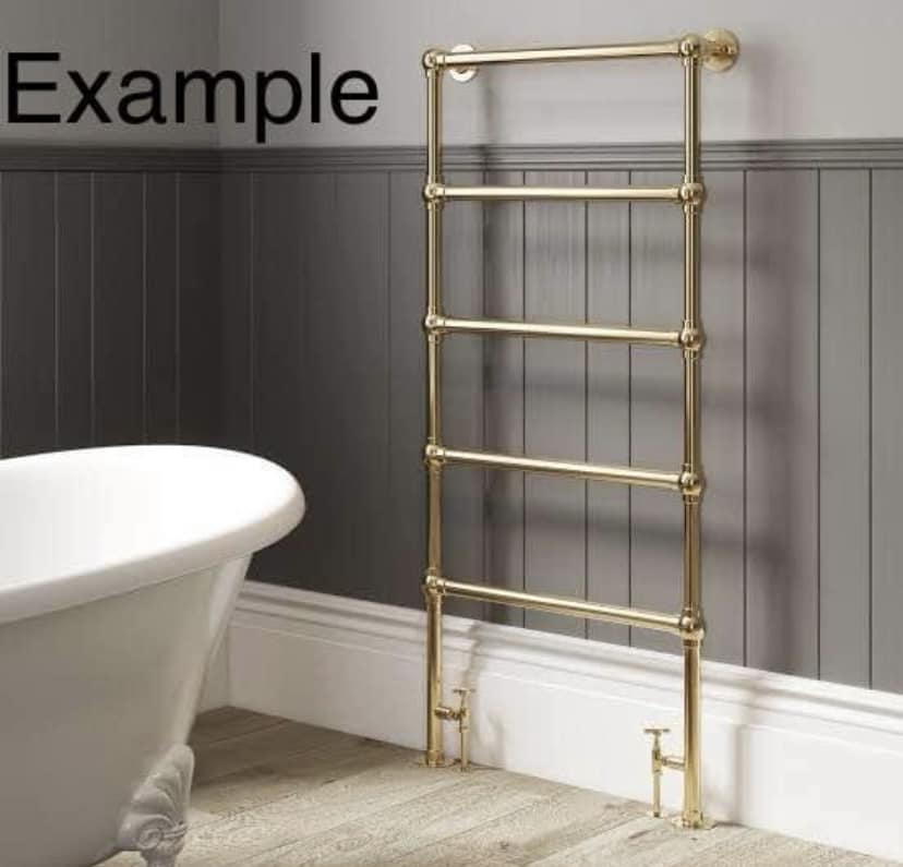 - Antique brass towel heating rail - (might need new wiring).