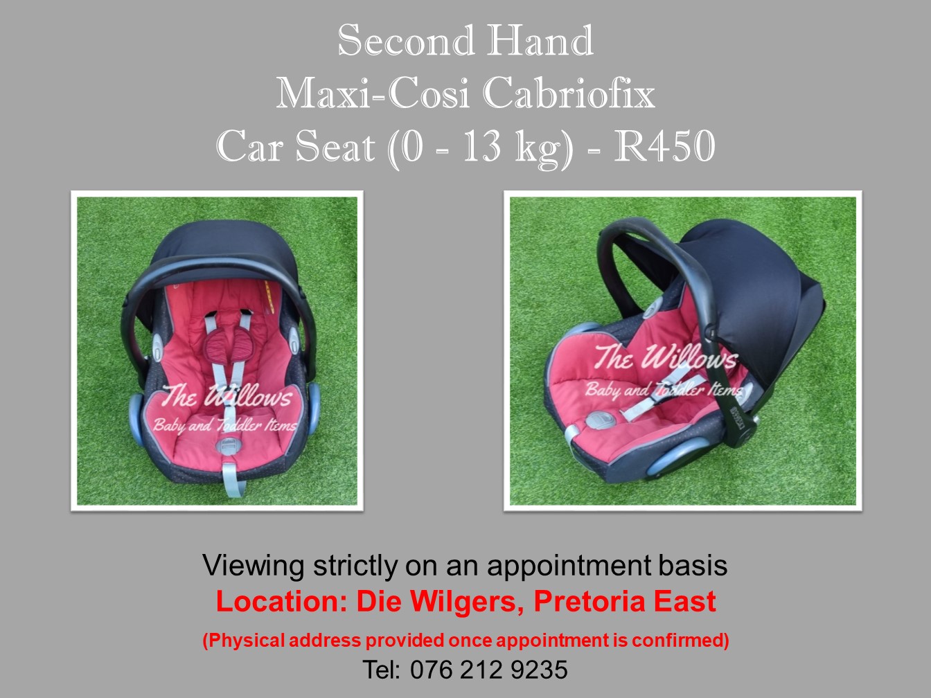 maxi cosi cabriofix second hand