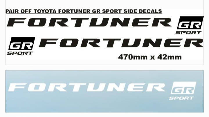 Toyota Fortuner stickers decals vinyl cut graphics - Private Seller Toyota Fortuner stickers decals vinyl cut graphics - Private Seller