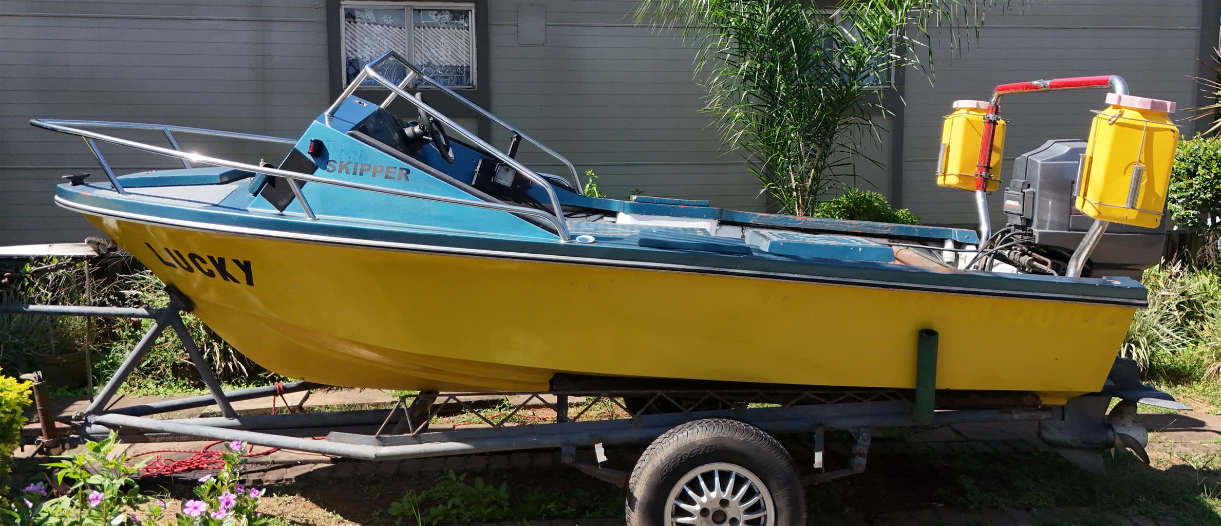 Fishing Boat with 90hp Mariner 2-Stroke Trim Tilt Outboard Motor – 90% Complete Fishing Boat with 90hp Mariner 2-Stroke Trim Tilt Outboard Motor – 90% Complete