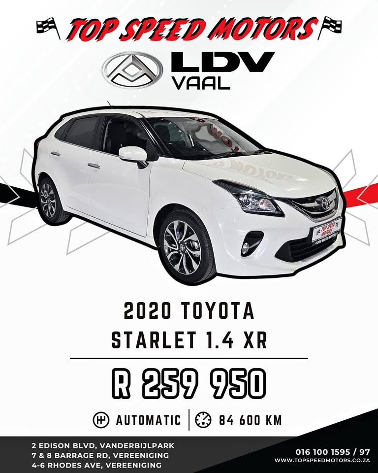 2020 TOYOTA STARLET 1.4XR