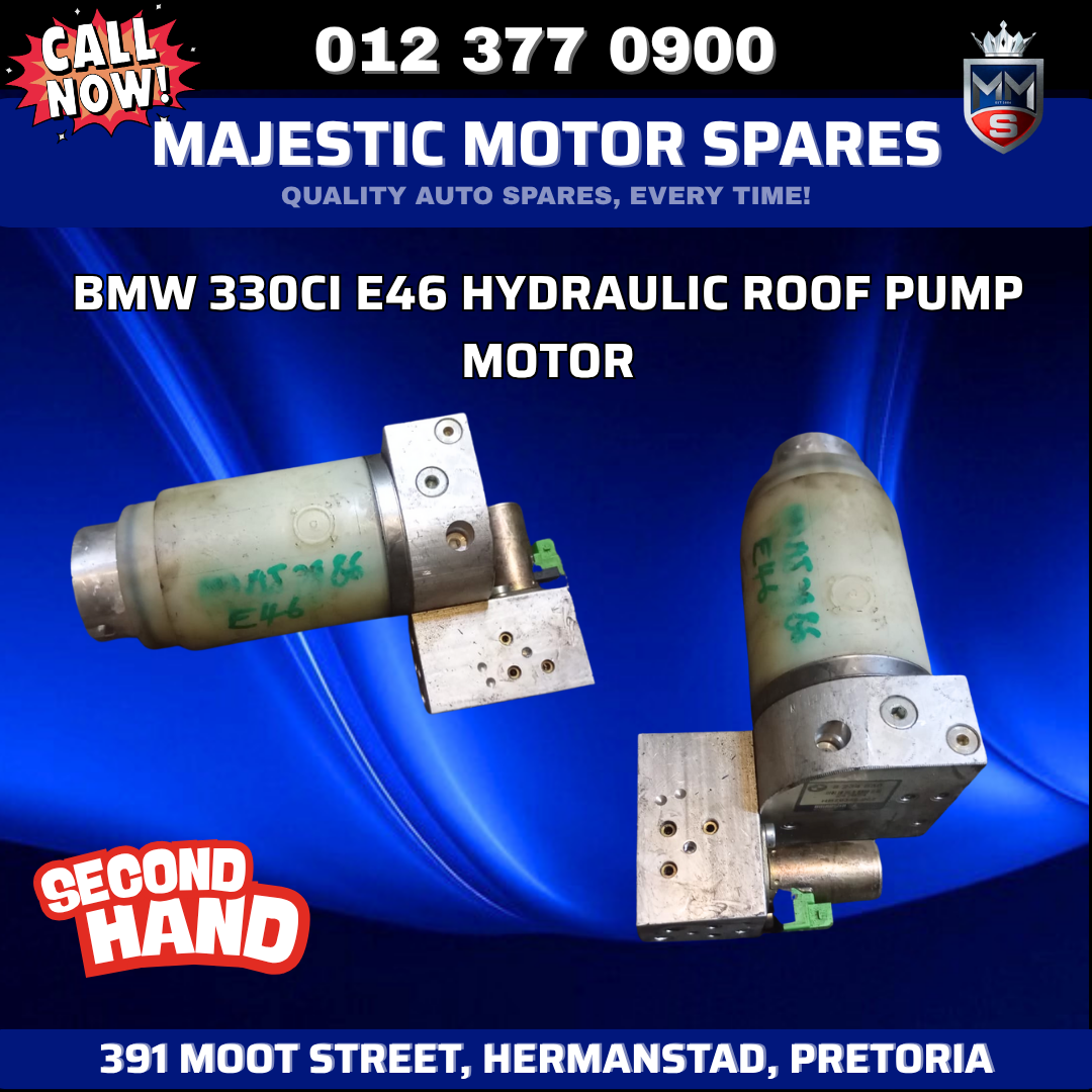 BMW 330Ci E46 Hydraulic Roof Pump Motor – Used - Private Seller BMW 330Ci E46 Hydraulic Roof Pump Motor – Used - Private Seller