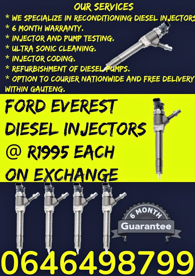 FORD EVEREST DIESEL INJECTORS FOR SALE ON EXCHANGE OR TO RECON - Private Seller FORD EVEREST DIESEL INJECTORS FOR SALE ON EXCHANGE OR TO RECON - Private Seller