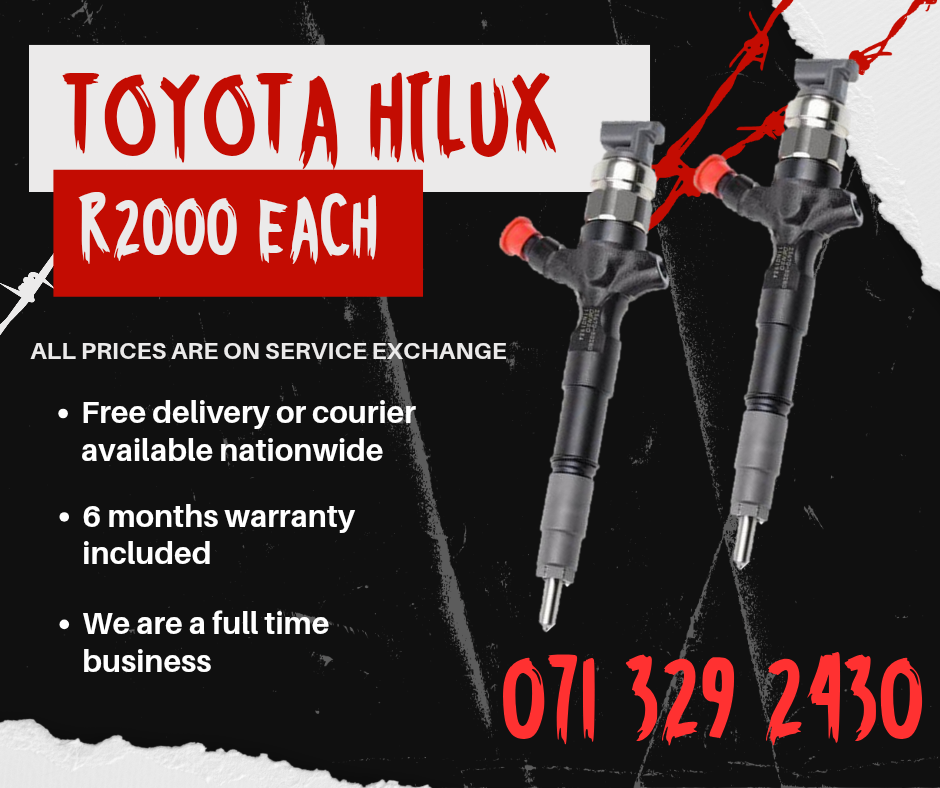 TOYOTA HILUX INJECTORS FOR SALE WITH WARRANTY INCLUDED - Private Seller TOYOTA HILUX INJECTORS FOR SALE WITH WARRANTY INCLUDED - Private Seller