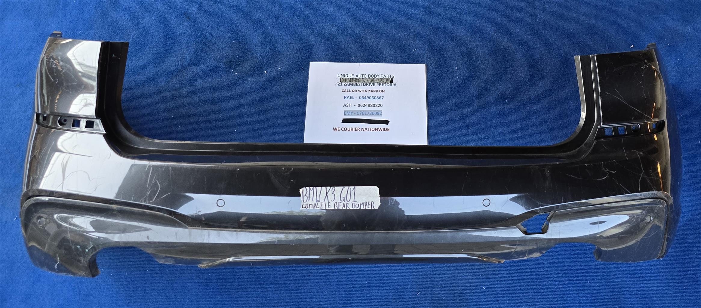 BMW X3 G01 Complete Rear Bumper With PDC Sensors & Wiring Harness BMW X3 G01 Complete Rear Bumper With PDC Sensors & Wiring Harness