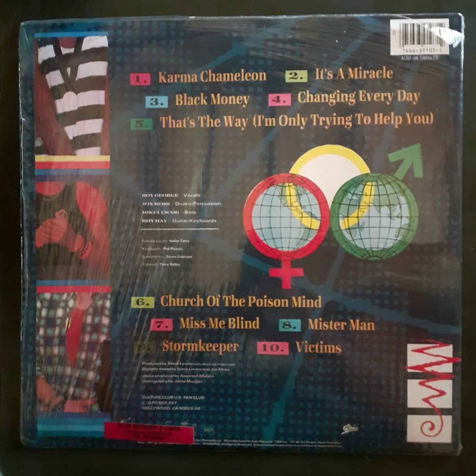 Culture Club - Colour By Numbers LP Record