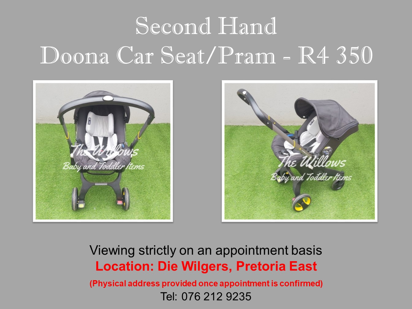 second hand doona car seat
