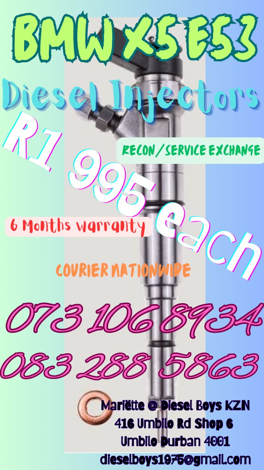 BMW X5 E53 DIESEL INJECTORS - Private Seller BMW X5 E53 DIESEL INJECTORS - Private Seller