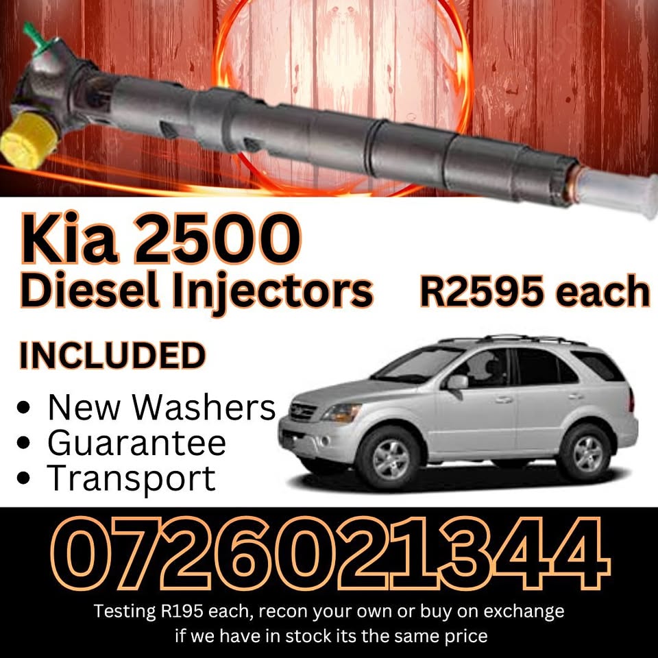 Kia 2500 diesel injectors for sale - Private Seller Kia 2500 diesel injectors for sale - Private Seller