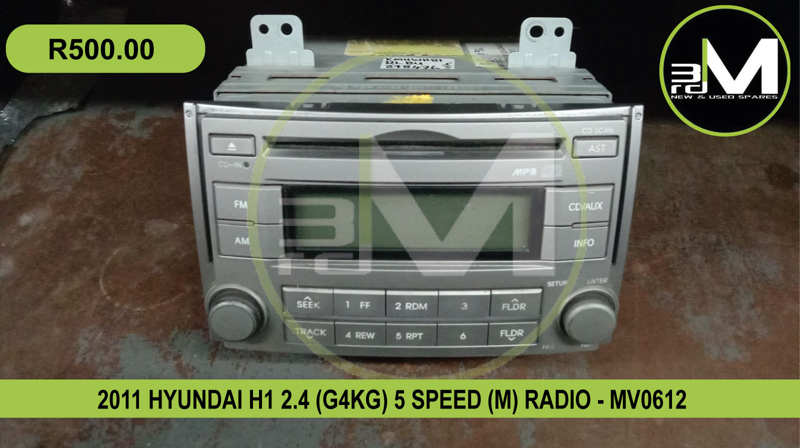 2011 HYUNDAI 2.4 (G4KG) 5 SPEED (M) RADIO - MV0612 - Private Seller