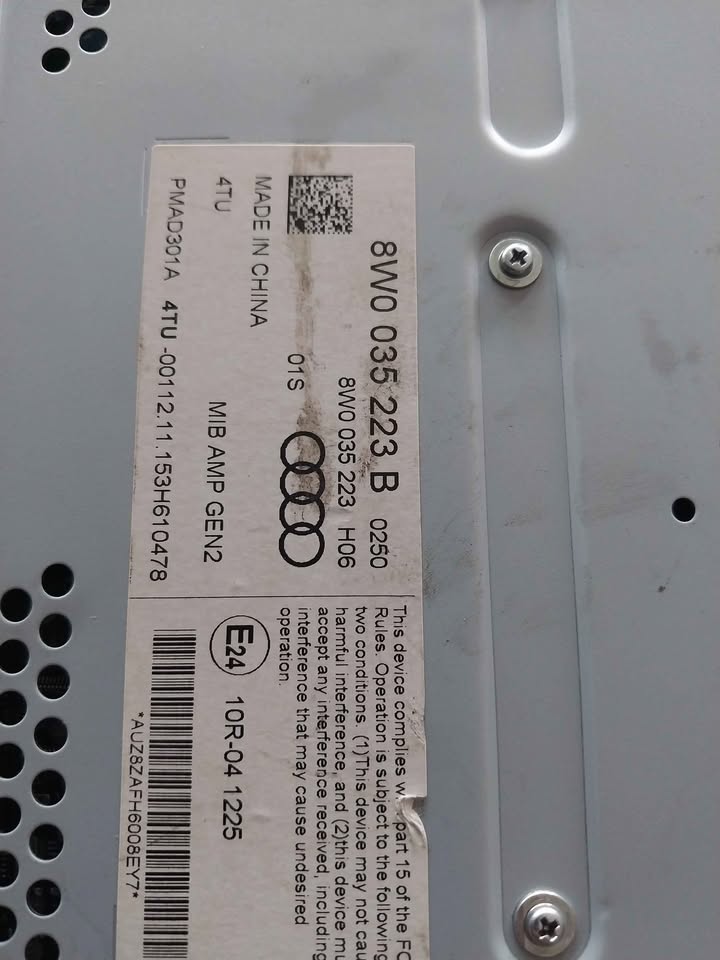 Audi A4 B9 amplifier - Private Seller Audi A4 B9 amplifier - Private Seller