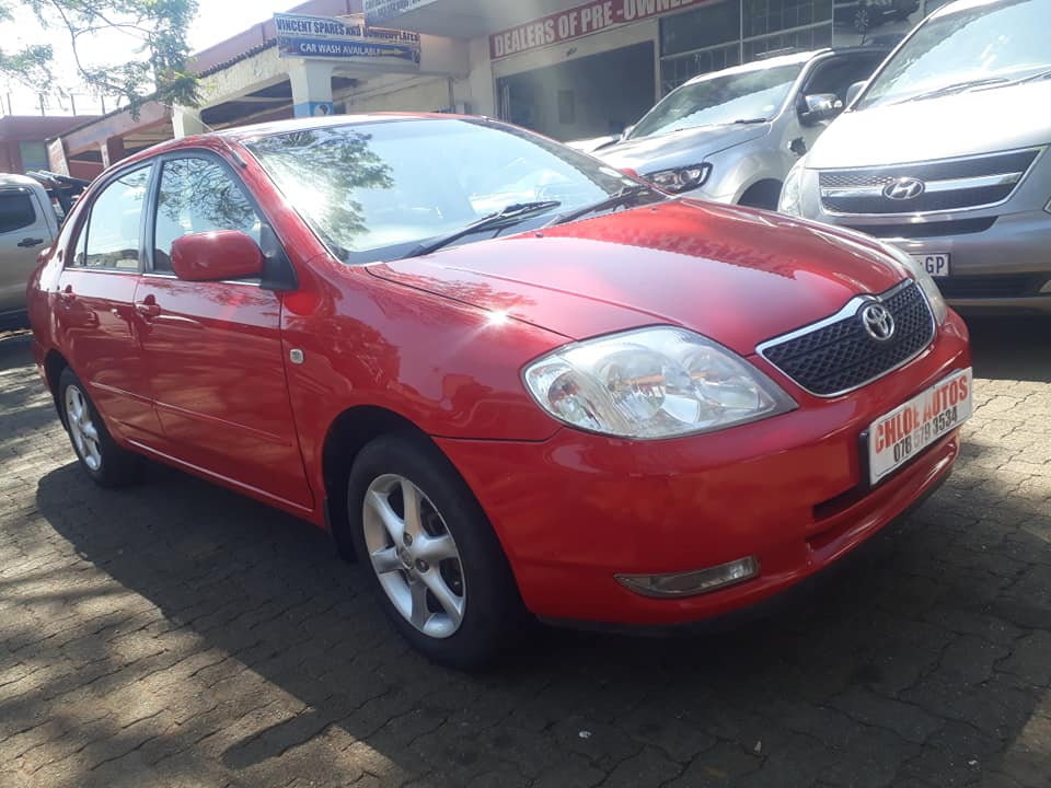 2003 model Toyota corolla 1.6 Gsx red color sedan leather seat interior power windows