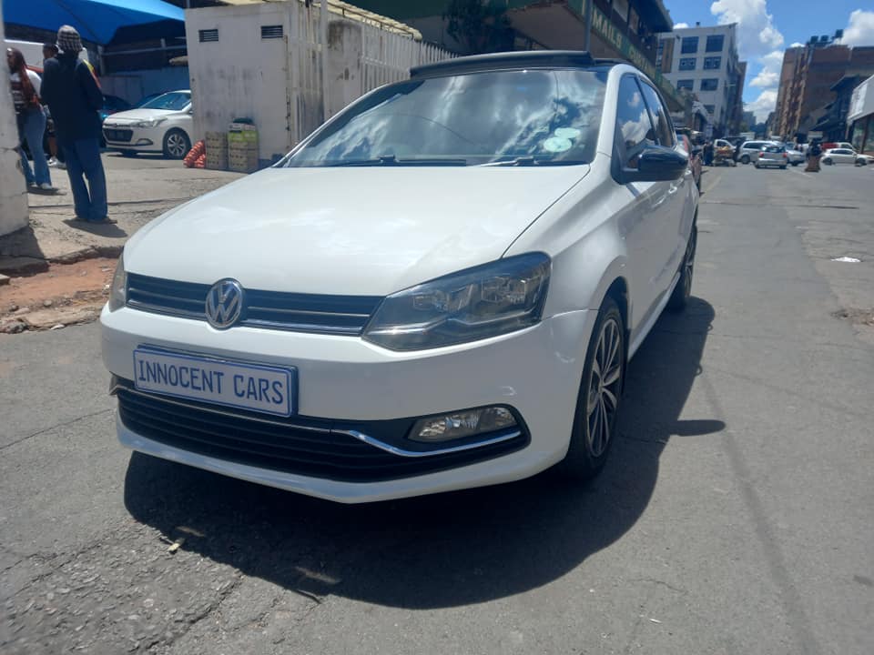 2016 VW POLO 1.2 TSI HIGHLINE PETROL, AUTOMATIC DSG, WHITE COLOUR, MILEAGE