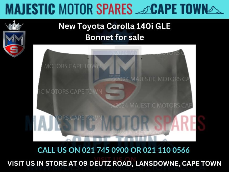 Toyota Corolla 140i GLE Bonnet for sale - Private Seller Toyota Corolla 140i GLE Bonnet for sale - Private Seller