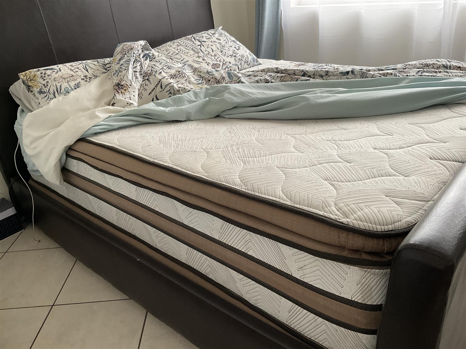 Mattress with headboard, no base