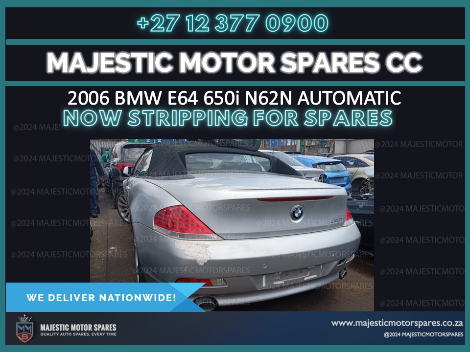 MW 650i N62N E65 – Stripping for Spares | High-Quality Used Parts - Private Seller MW 650i N62N E65 – Stripping for Spares | High-Quality Used Parts - Private Seller