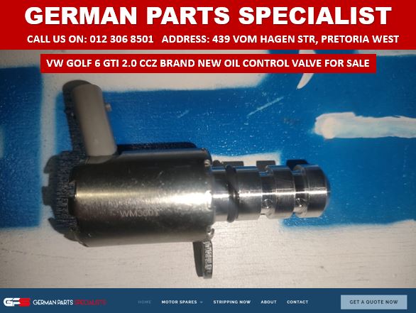 VW GOLF 6 GTI 2.0 CCZ BRAND NEW OIL CONTROL VALVES FOR SALE - Private Seller VW GOLF 6 GTI 2.0 CCZ BRAND NEW OIL CONTROL VALVES FOR SALE - Private Seller