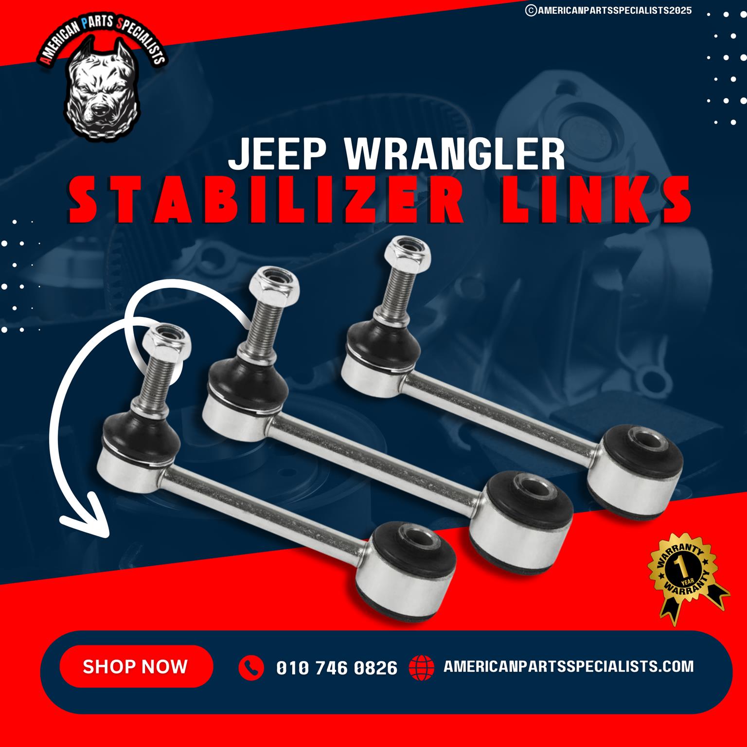 Jeep Stabilizer Links For Sale - Private Seller Jeep Stabilizer Links For Sale - Private Seller
