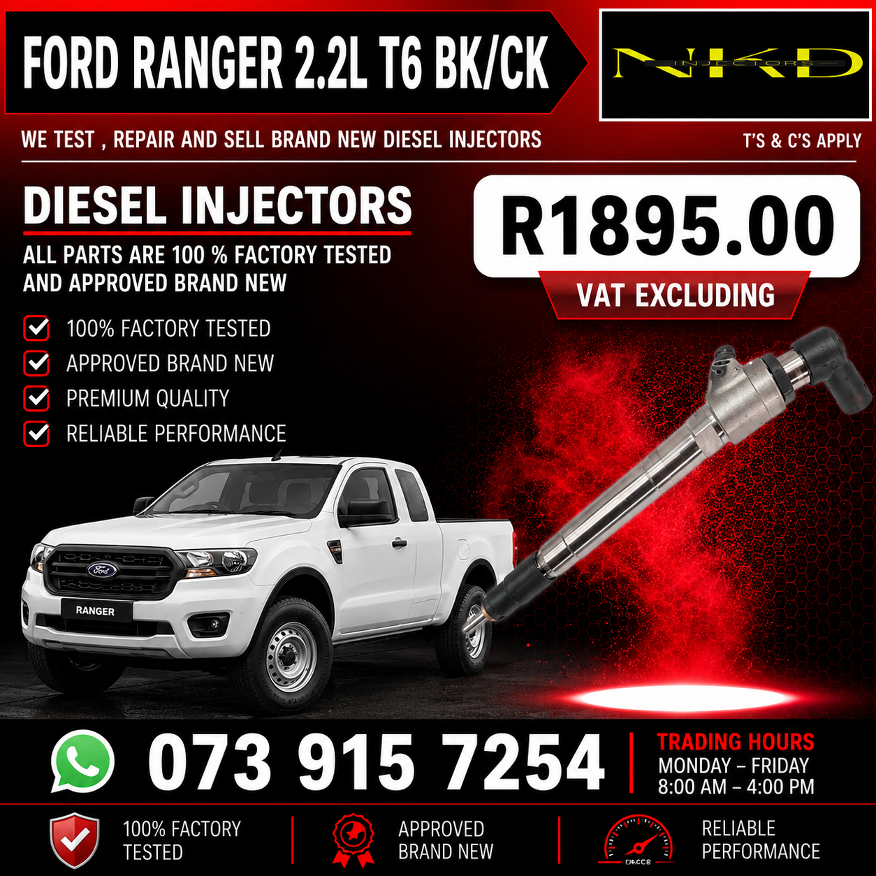 Ford_Ranger_2.2L_Injectors_On_Repair - Private Seller Ford_Ranger_2.2L_Injectors_On_Repair - Private Seller