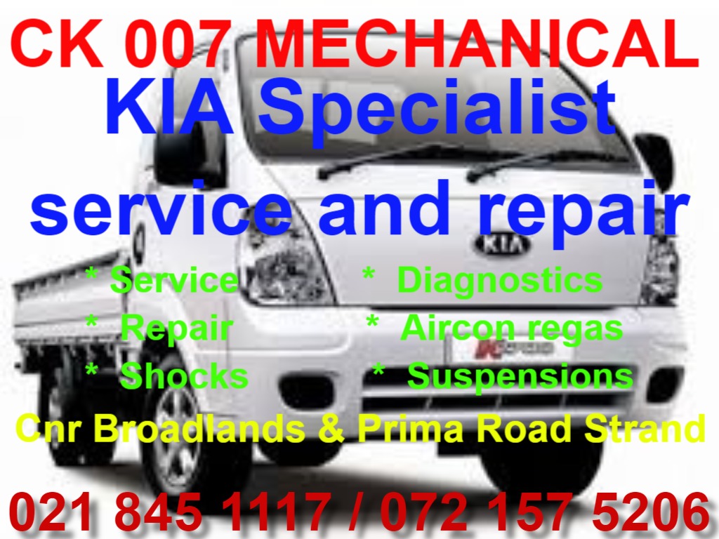 Kia service and repair Specialist available. 