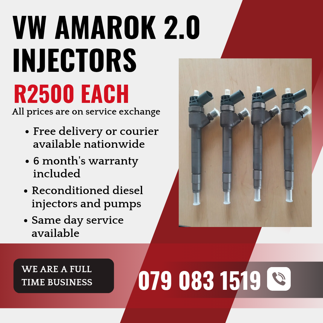 VW AMAROK 2.0 INJECTORS FOR SALE WITH WARRANTY - Private Seller VW AMAROK 2.0 INJECTORS FOR SALE WITH WARRANTY - Private Seller