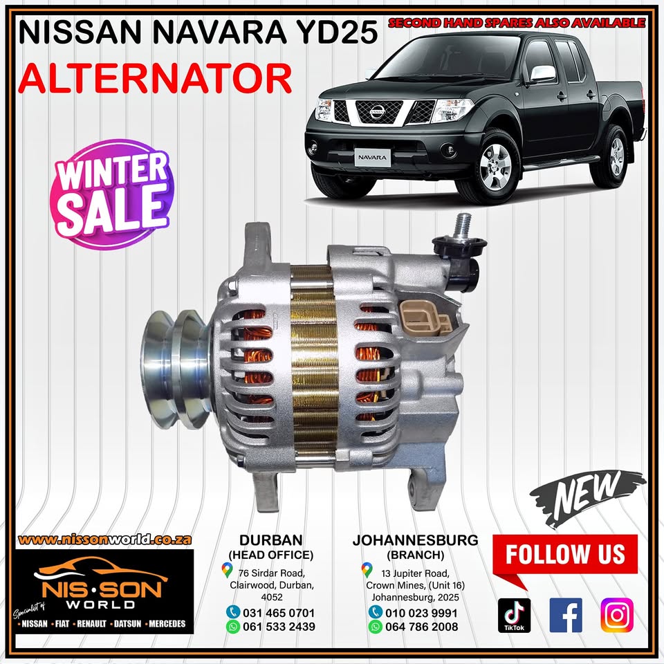 NISSAN NAVARA YD25 ALTERNATOR