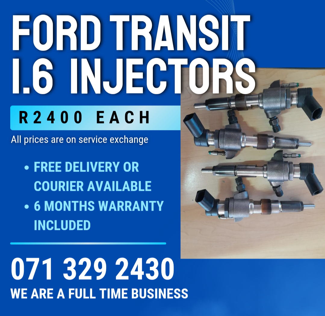 FORD TRANSIT 1.6 INJECTORS FOR SALE WITH WARRANTY - Private Seller FORD TRANSIT 1.6 INJECTORS FOR SALE WITH WARRANTY - Private Seller