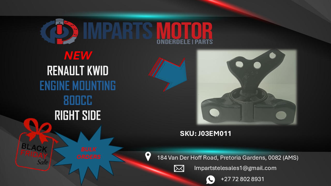 RENAULT KWID 800CC RIGHT SIDE ENGINE MOUNTING FOR SALE!!! - Private Seller