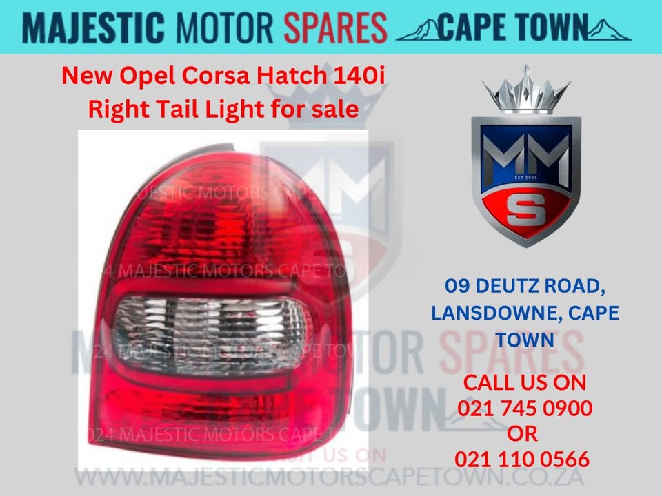 Right Tail Light for Opel Corsa Hatch 140i - Private Seller Right Tail Light for Opel Corsa Hatch 140i - Private Seller