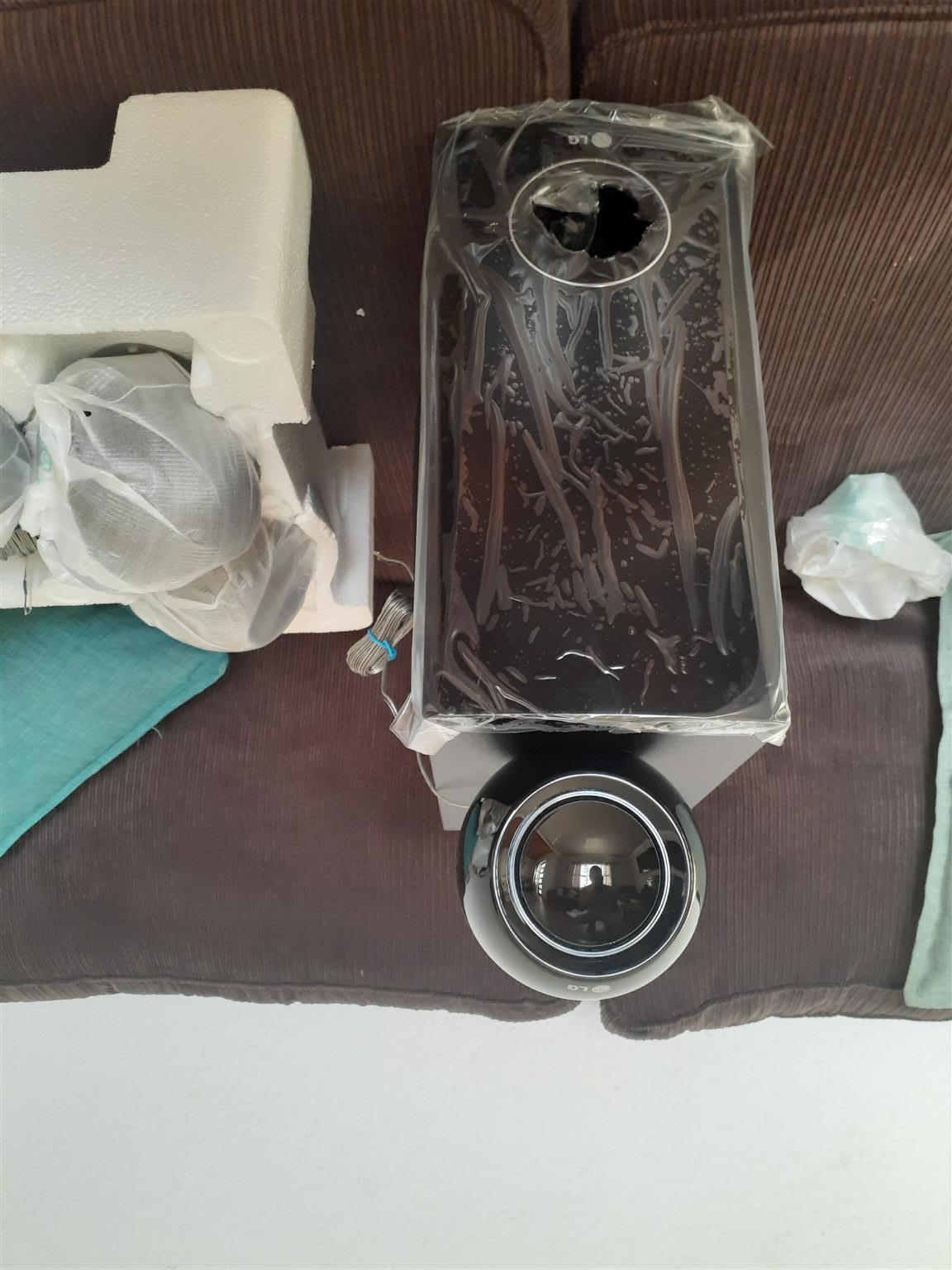 LG speakers and subwoofer only no dvd player included LG speakers and subwoofer only no dvd player included