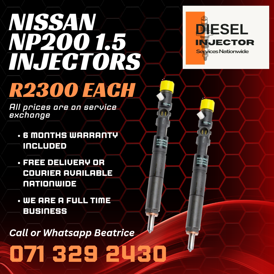 NISSAN NP200 1.5 DIESEL INJECTORS FOR SALE WITH WARRANTY - Private Seller NISSAN NP200 1.5 DIESEL INJECTORS FOR SALE WITH WARRANTY - Private Seller