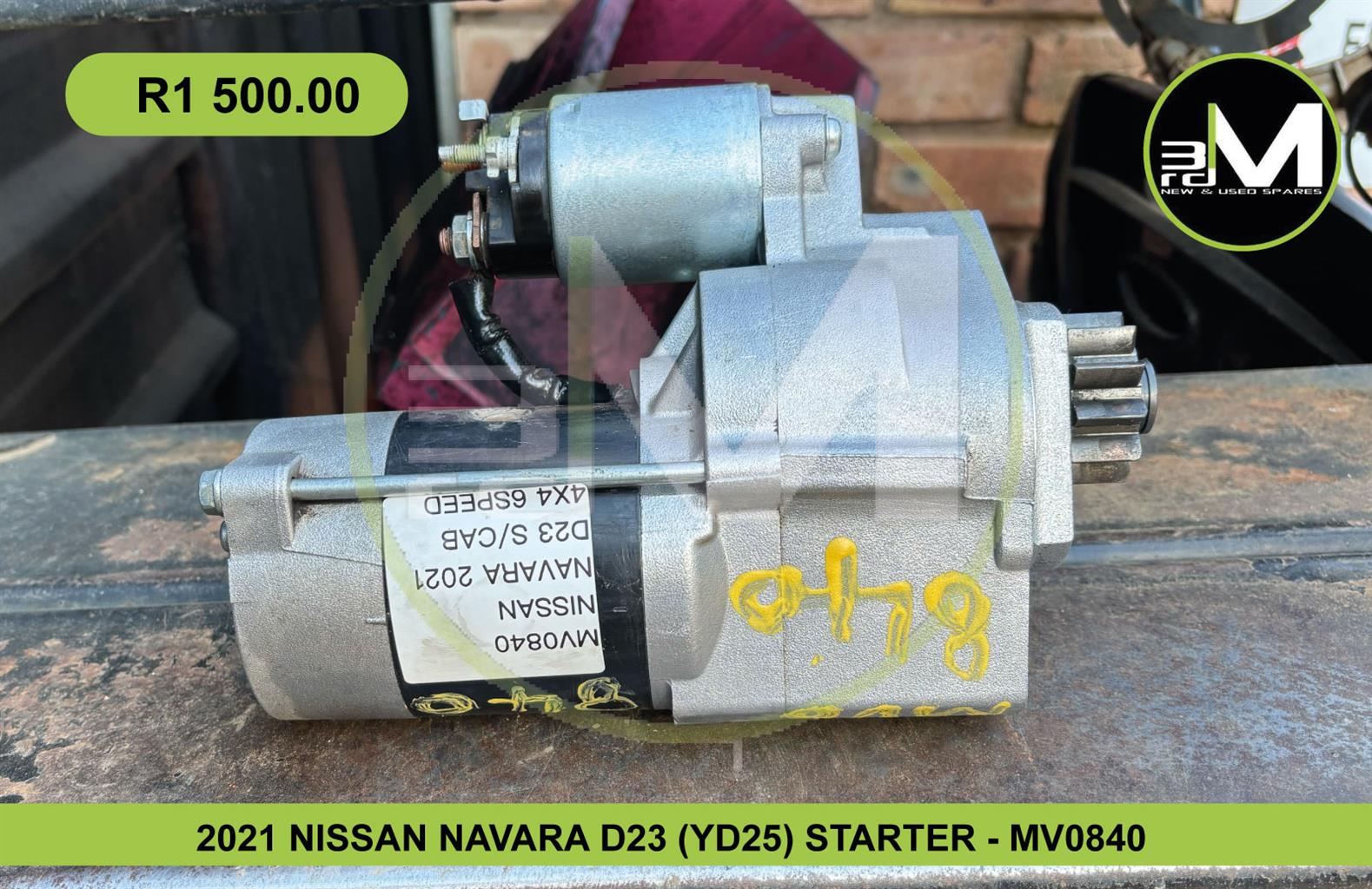 2021 NISSAN NAVARA STARTER D23 (YD25) - MV0840 - Private Seller 2021 NISSAN NAVARA STARTER D23 (YD25) - MV0840 - Private Seller