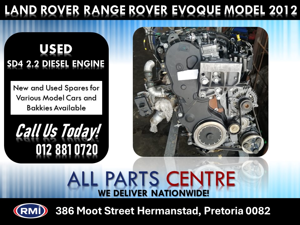 Land Rover Range Rover Evoque Used SD4 2.2 Diesel Engine for Sale Land Rover Range Rover Evoque Used SD4 2.2 Diesel Engine for Sale