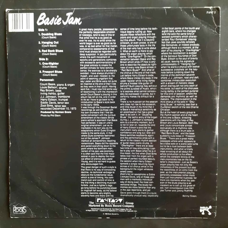 Count Basie - Basie Jam LP Record