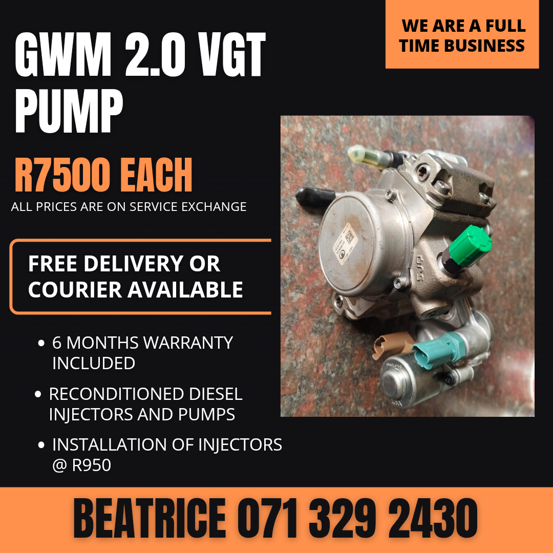 GWM 2.0 VGT PUMP FOR SALE WITH WARRANTY - Private Seller