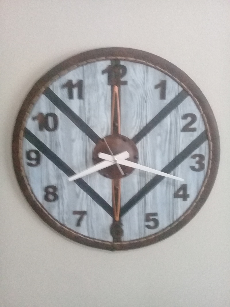 Viking Shield wall clock