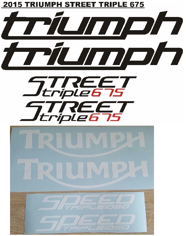 2010 Triumph Speed Triple 1050 decals / vinyl stickers / graphics kits