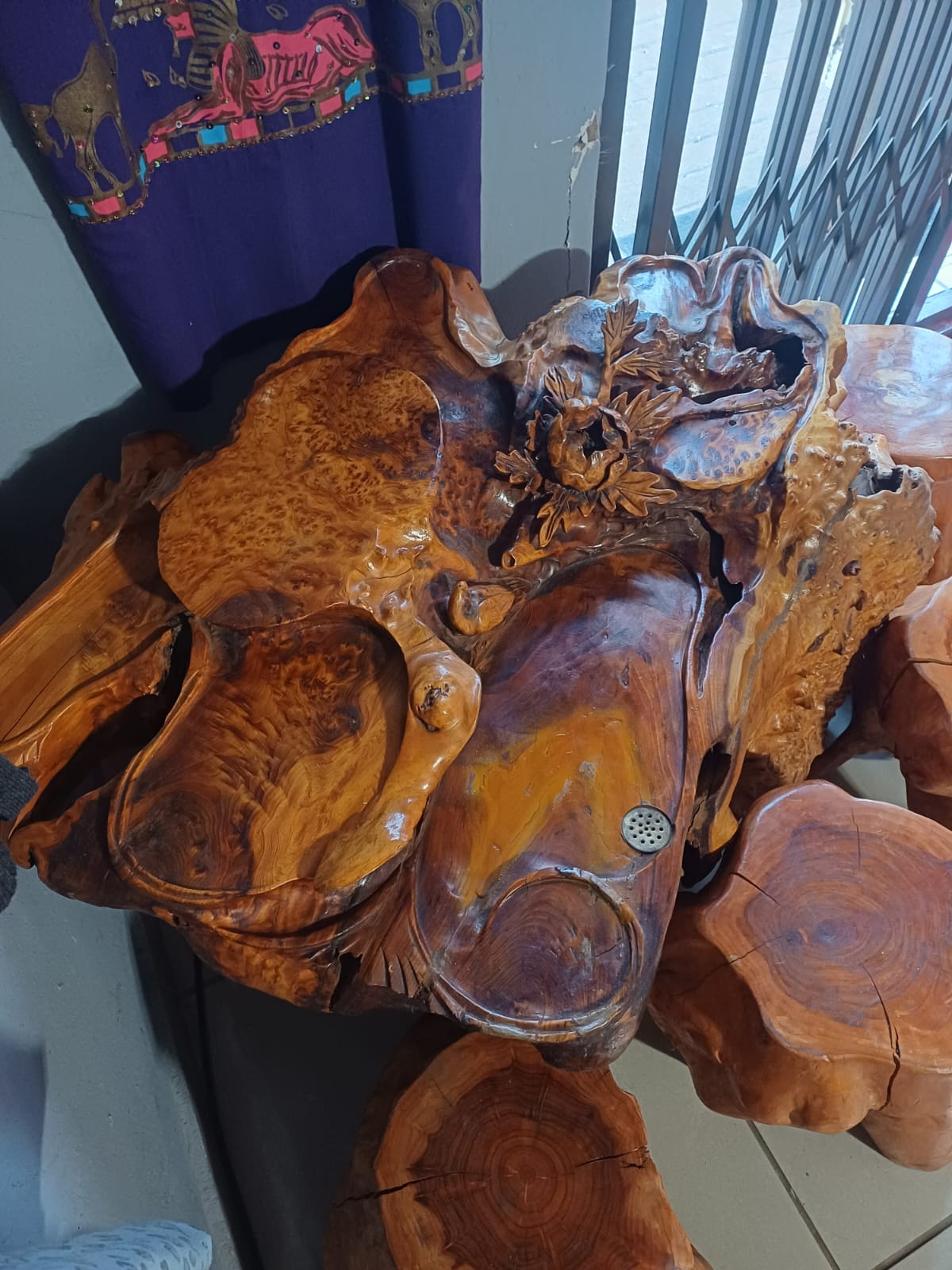 Chinese Oakwood table set