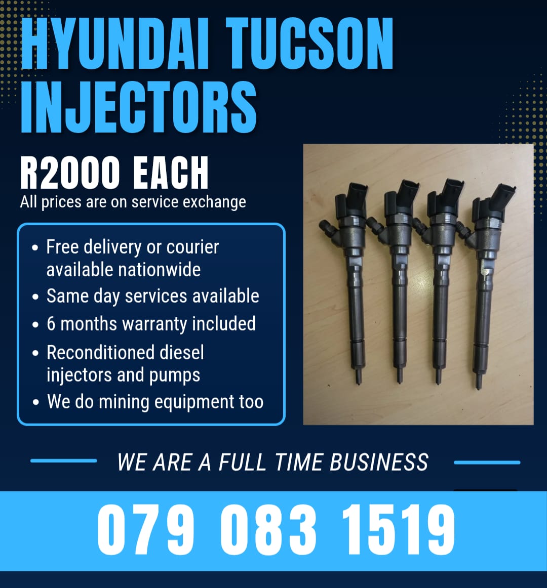 HYUNDAI TUCSON INJECTORS FOR SALE WITH WARRANTY INCLUDED - Private Seller HYUNDAI TUCSON INJECTORS FOR SALE WITH WARRANTY INCLUDED - Private Seller
