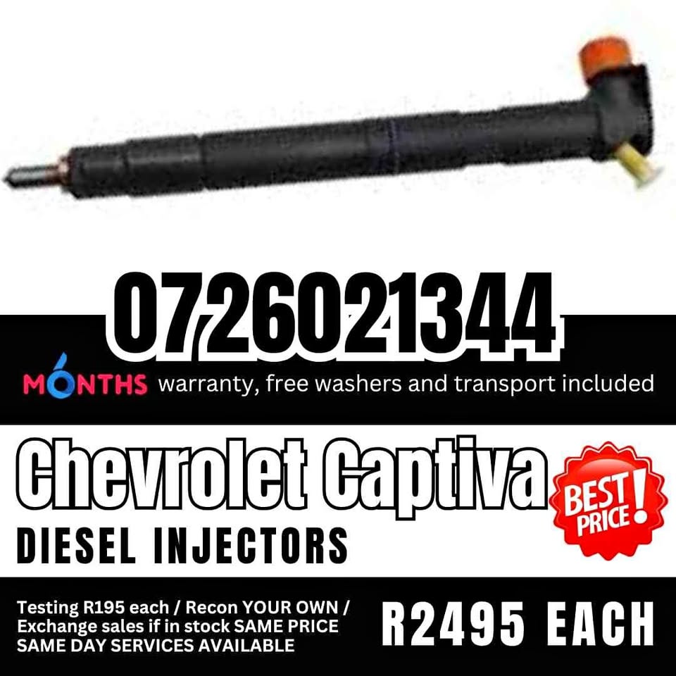 Chevrolet Captiva diesel injectors for sale - Private Seller Chevrolet Captiva diesel injectors for sale - Private Seller