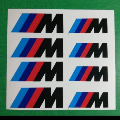 Set off 8 BMW M Logo brake caliper stickers decals - Private Seller