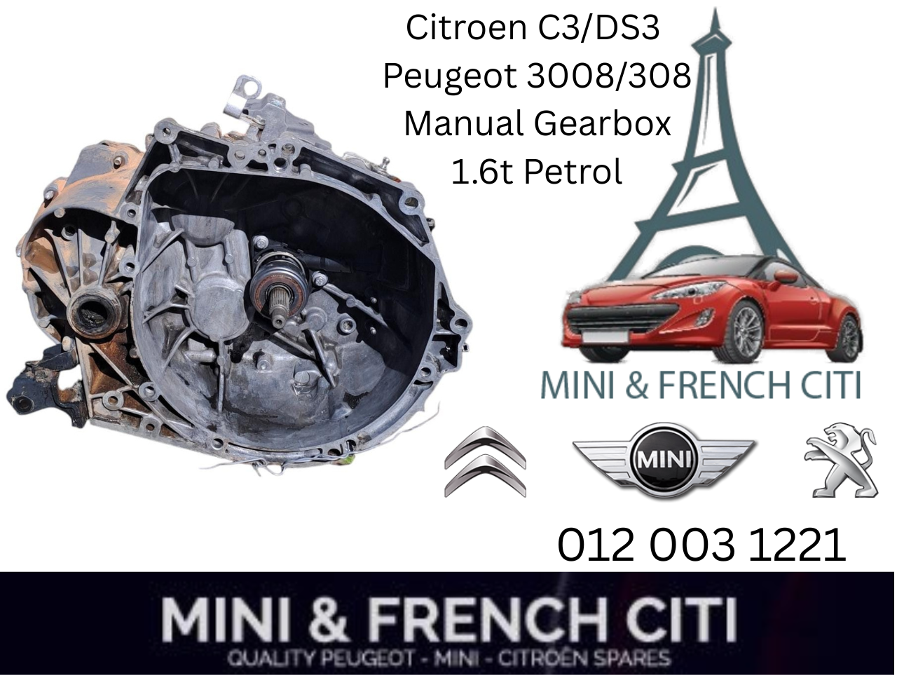 Citroen C3/DS3 Peugeot 3008/308 Manual Gearbox 1.6T Petrol For Sale