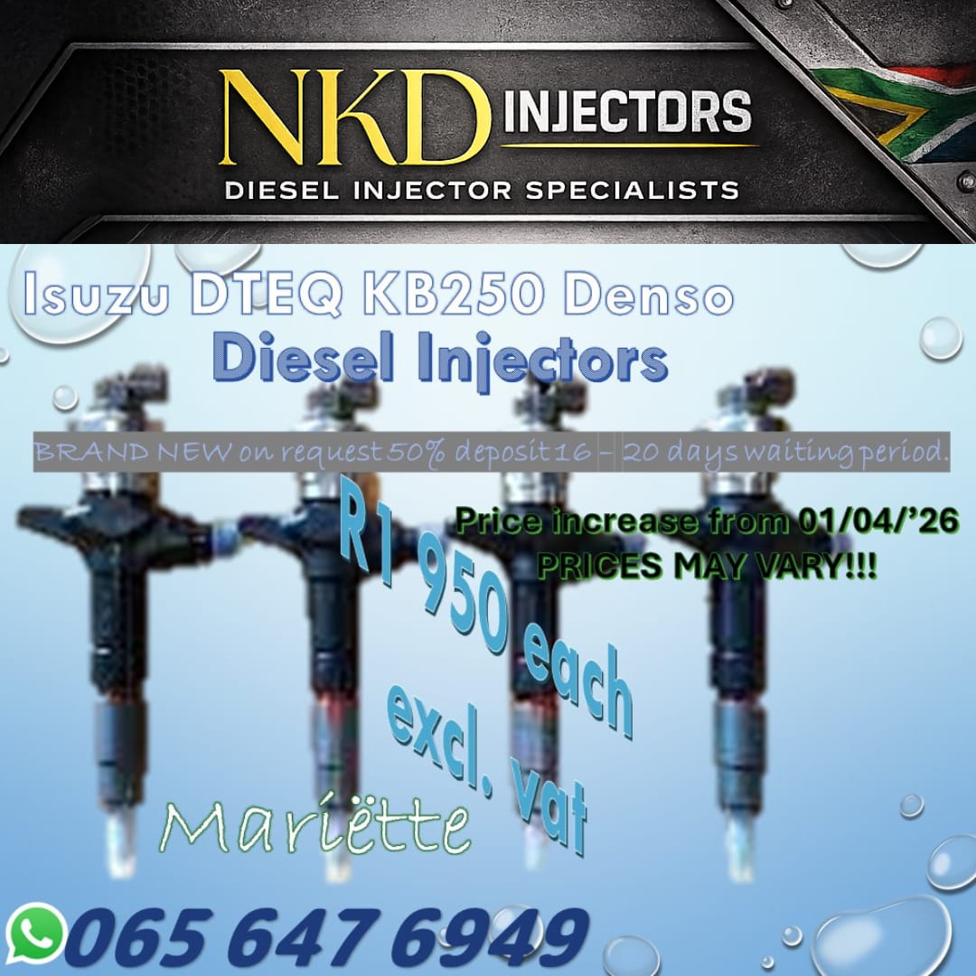 Diesel Injectors Denso Isuzu KB250 DTEQ - Private Seller Diesel Injectors Denso Isuzu KB250 DTEQ - Private Seller
