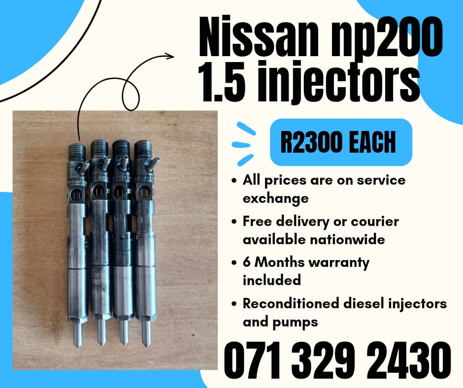 NISSAN NP200 1.5 INJECTORS FOR SALE WITH WARRANTY - Private Seller NISSAN NP200 1.5 INJECTORS FOR SALE WITH WARRANTY - Private Seller