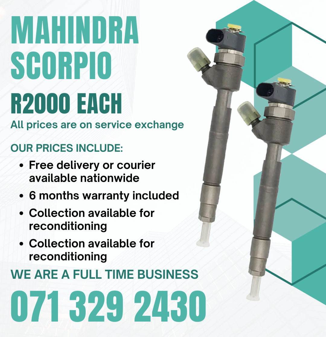 MAHINDRA SCORPIO DIESEL INJECTORS FOR SALE WITH WARRANTY - Private Seller MAHINDRA SCORPIO DIESEL INJECTORS FOR SALE WITH WARRANTY - Private Seller