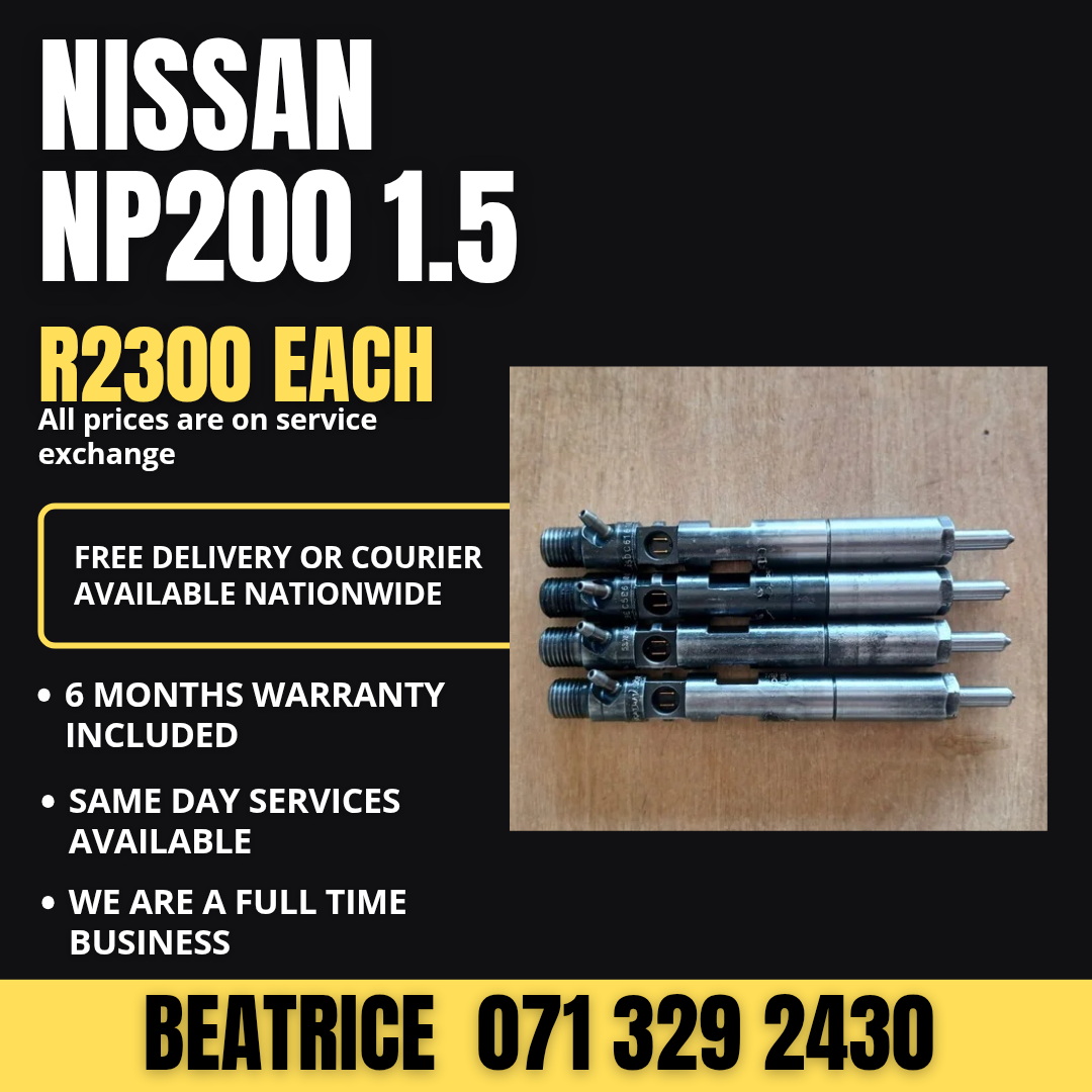NISSAN NP200 1.5 DIESEL INJECTORS FOR SALE WITH WARRANTY - Private Seller NISSAN NP200 1.5 DIESEL INJECTORS FOR SALE WITH WARRANTY - Private Seller