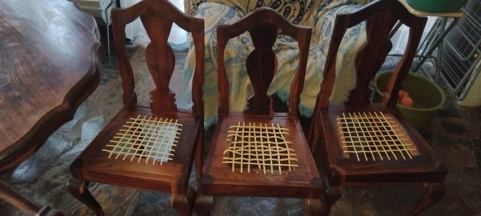 Kiaat Dining Room Table with 6 Chairs